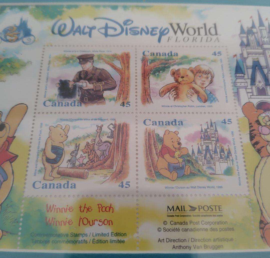 ディズニー　Disney　切手シート　プーさん