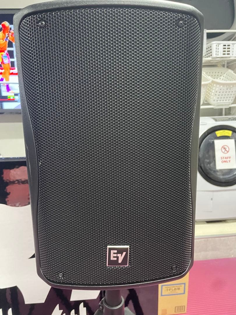 EV スピーカー スタンド付き　電源ケーブル　他ケーブル付き