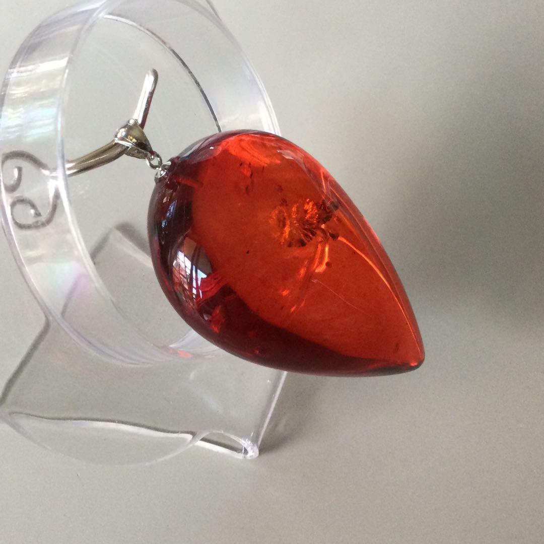 赤琥珀ペンダントトップ(16g)