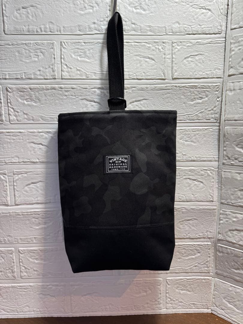 入園入学準備　基本セット　迷彩　ブラック　カモフラージュプリント