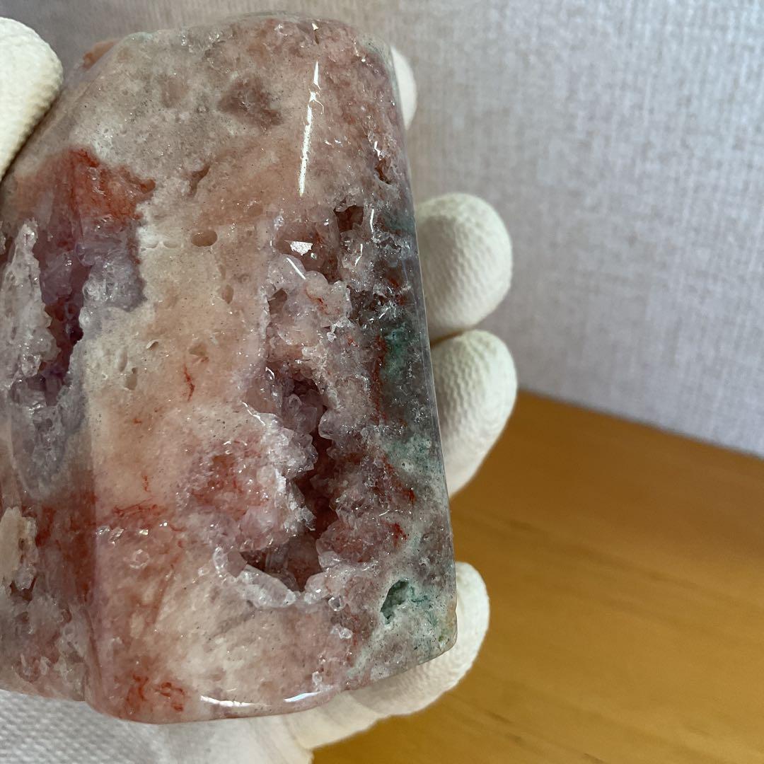 高品質希少ピンクアメジスト、ザクザクジオード、ドゥルージーとても綺麗383g