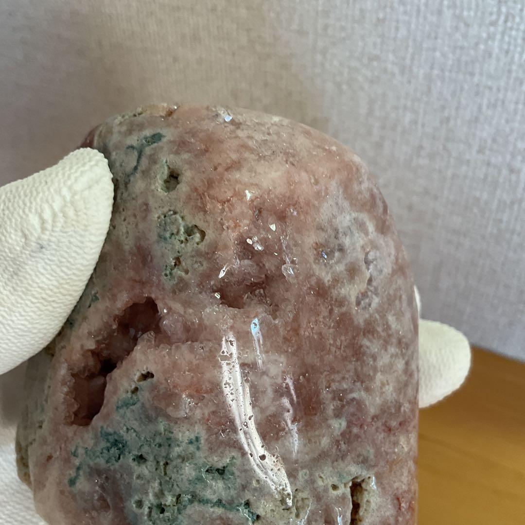 高品質希少ピンクアメジスト、ザクザクジオード、ドゥルージーとても綺麗383g