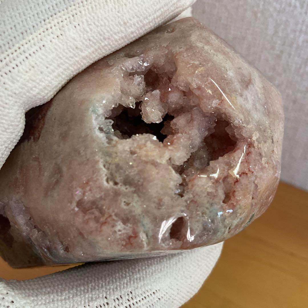 高品質希少ピンクアメジスト、ザクザクジオード、ドゥルージーとても綺麗383g