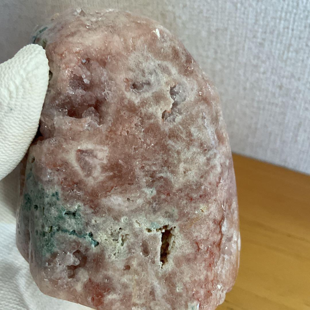 高品質希少ピンクアメジスト、ザクザクジオード、ドゥルージーとても綺麗383g