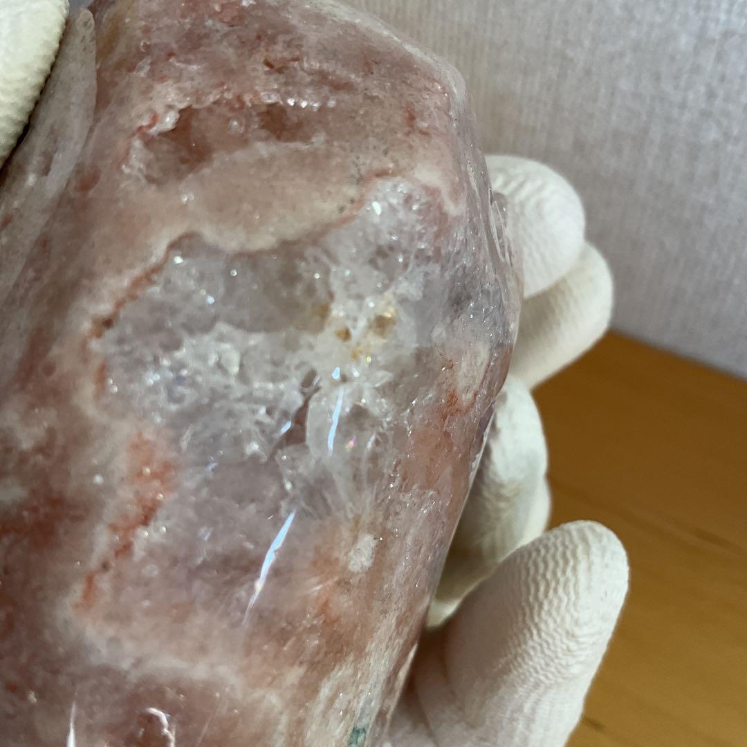 高品質希少ピンクアメジスト、ザクザクジオード、ドゥルージーとても綺麗383g