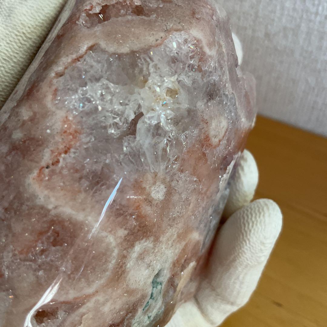 高品質希少ピンクアメジスト、ザクザクジオード、ドゥルージーとても綺麗383g