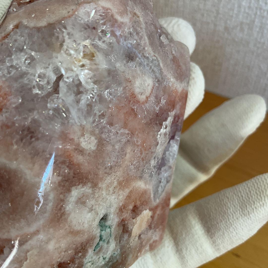 高品質希少ピンクアメジスト、ザクザクジオード、ドゥルージーとても綺麗383g