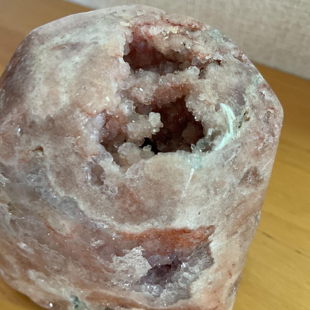 高品質希少ピンクアメジスト、ザクザクジオード、ドゥルージーとても綺麗383g