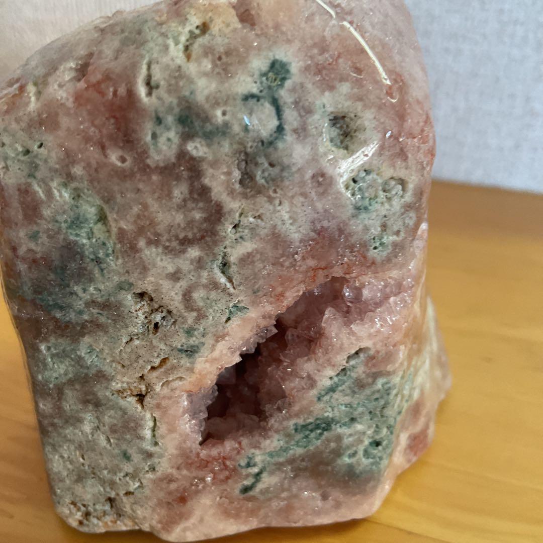 高品質希少ピンクアメジスト、ザクザクジオード、ドゥルージーとても綺麗383g