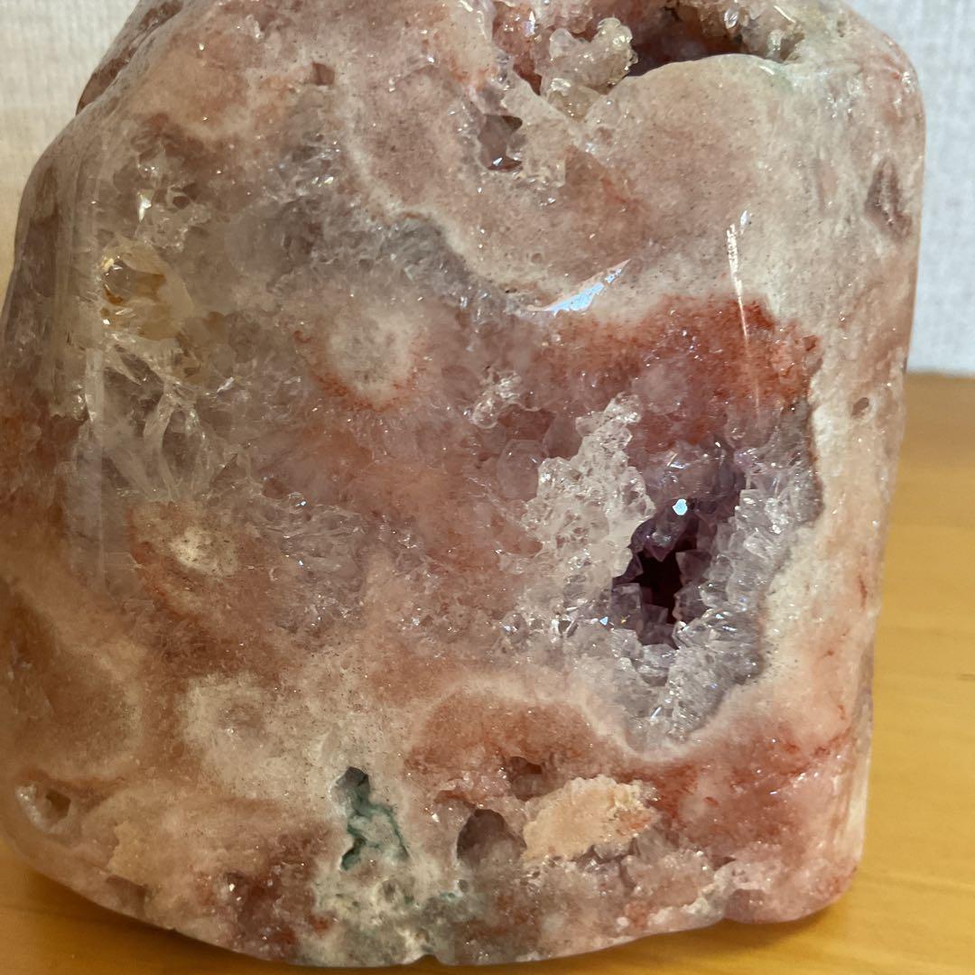 高品質希少ピンクアメジスト、ザクザクジオード、ドゥルージーとても綺麗383g