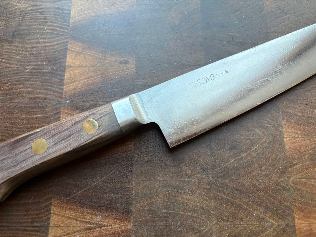 Misono ミソノ　日本鋼　牛刀　210mm 7寸　包丁　　　　　再生品