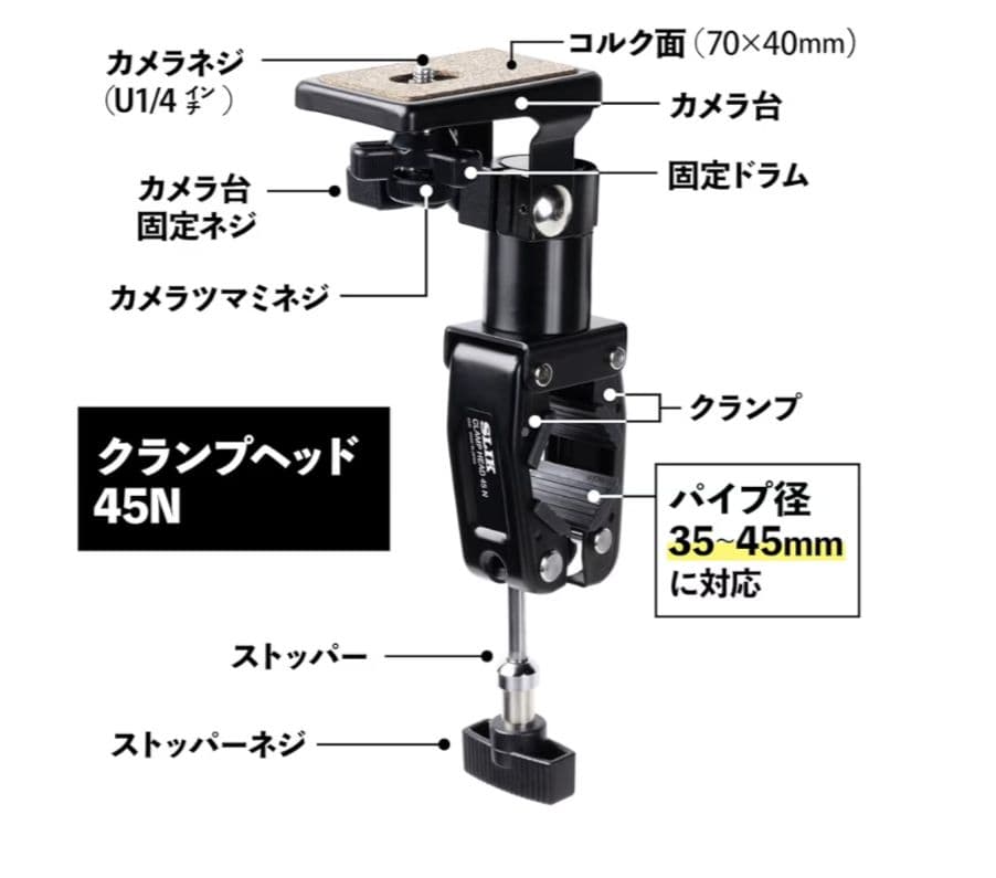 新品未使用未開封　SLIK CLAMP HEAD 45N