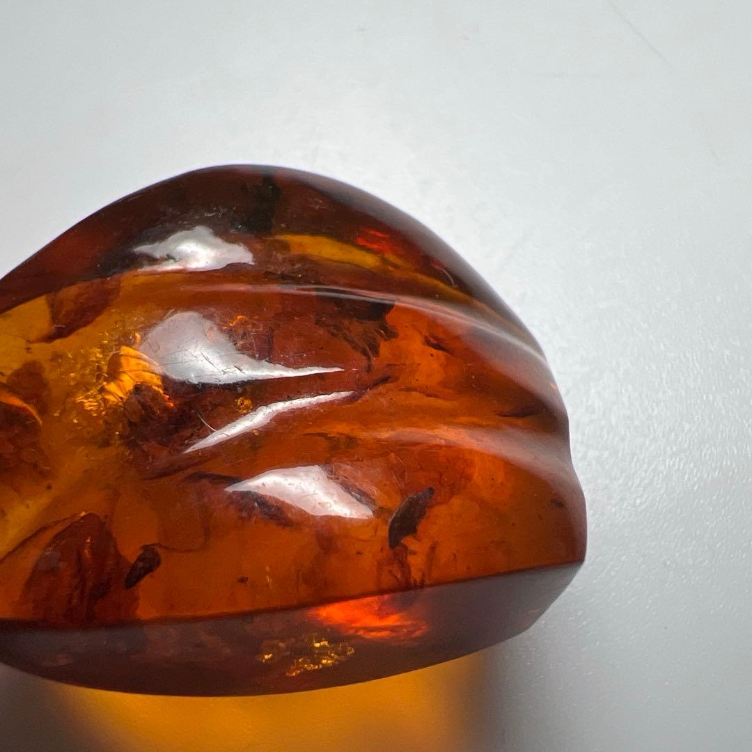 18K 875刻印　本琥珀ネックレストップ　8.7g 東Y7-0623⭐︎2F