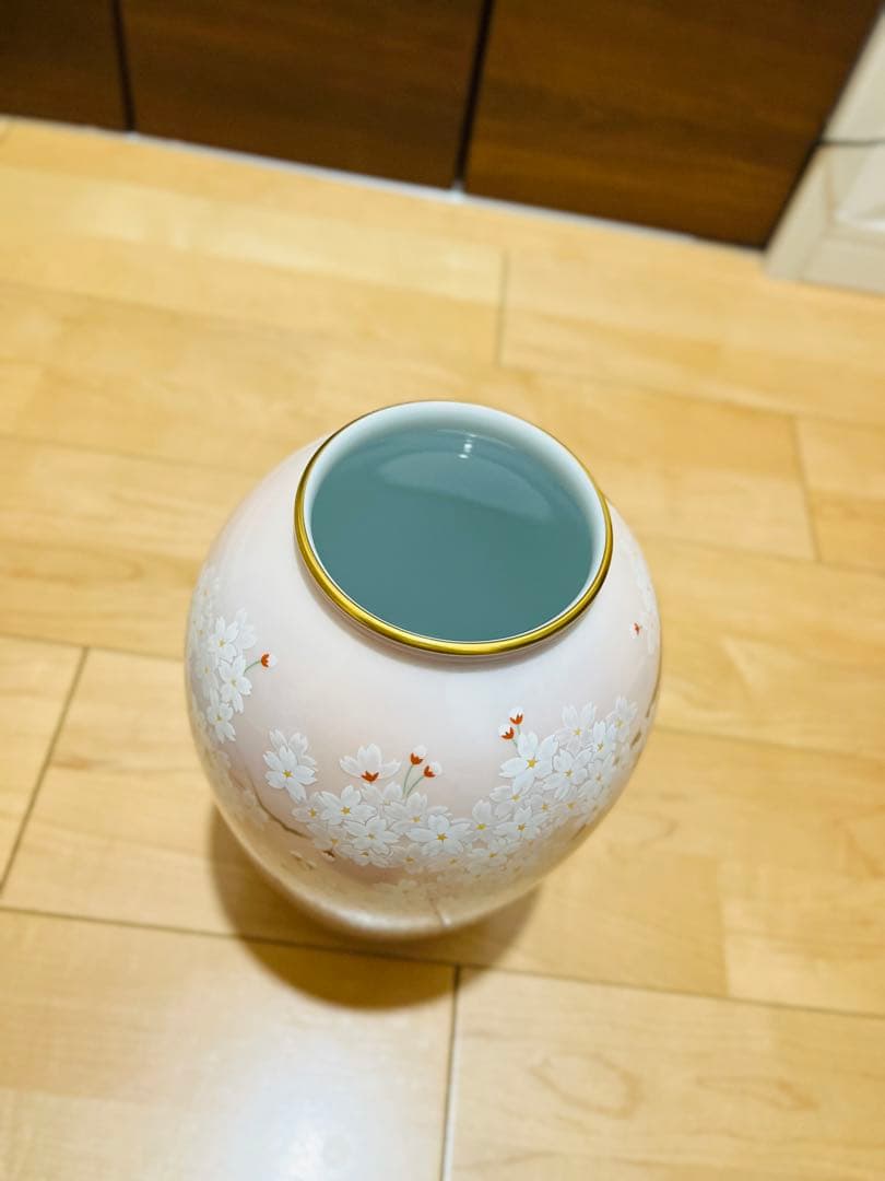 【新品】香蘭社　吉野桜　花瓶　日本製