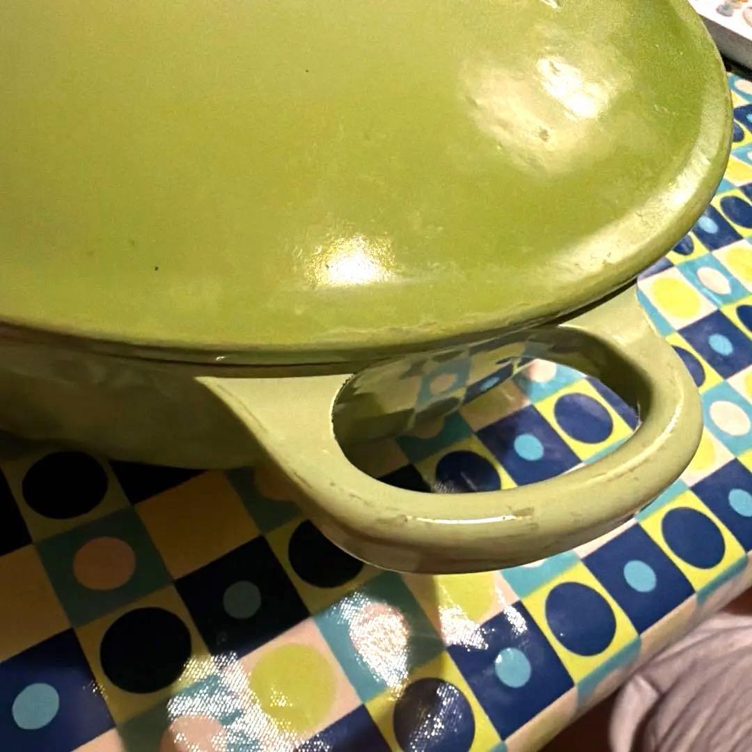 LE CREUSET ライトグリーン マルミット　22