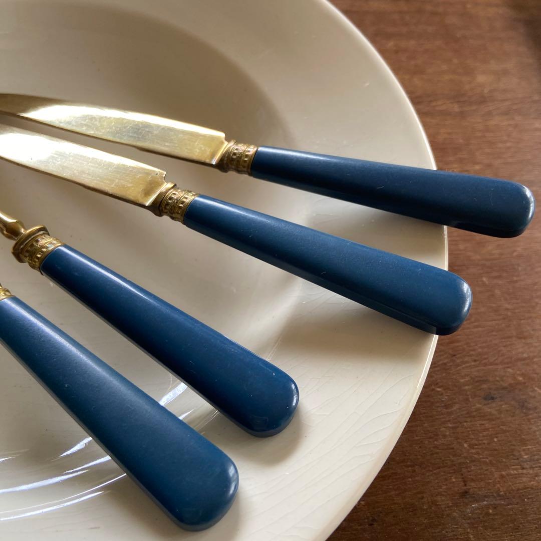 ベークライト　ナイフとフォークセット　フランスアンティーク　a86