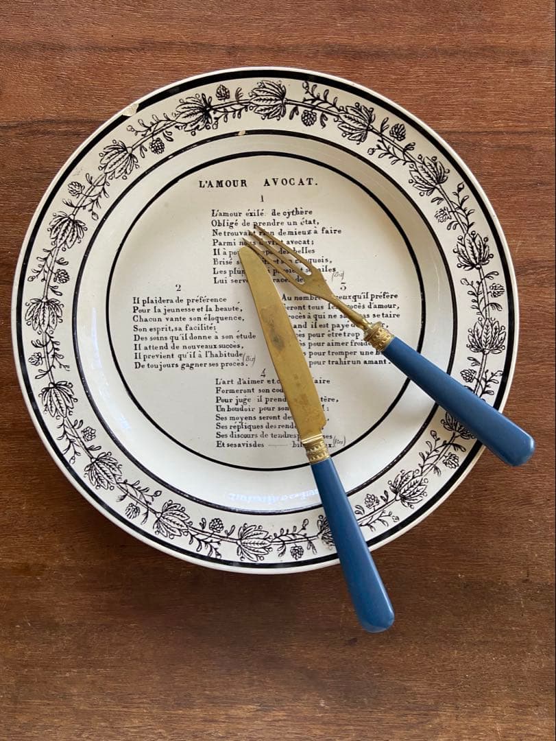 ベークライト　ナイフとフォークセット　フランスアンティーク　a86