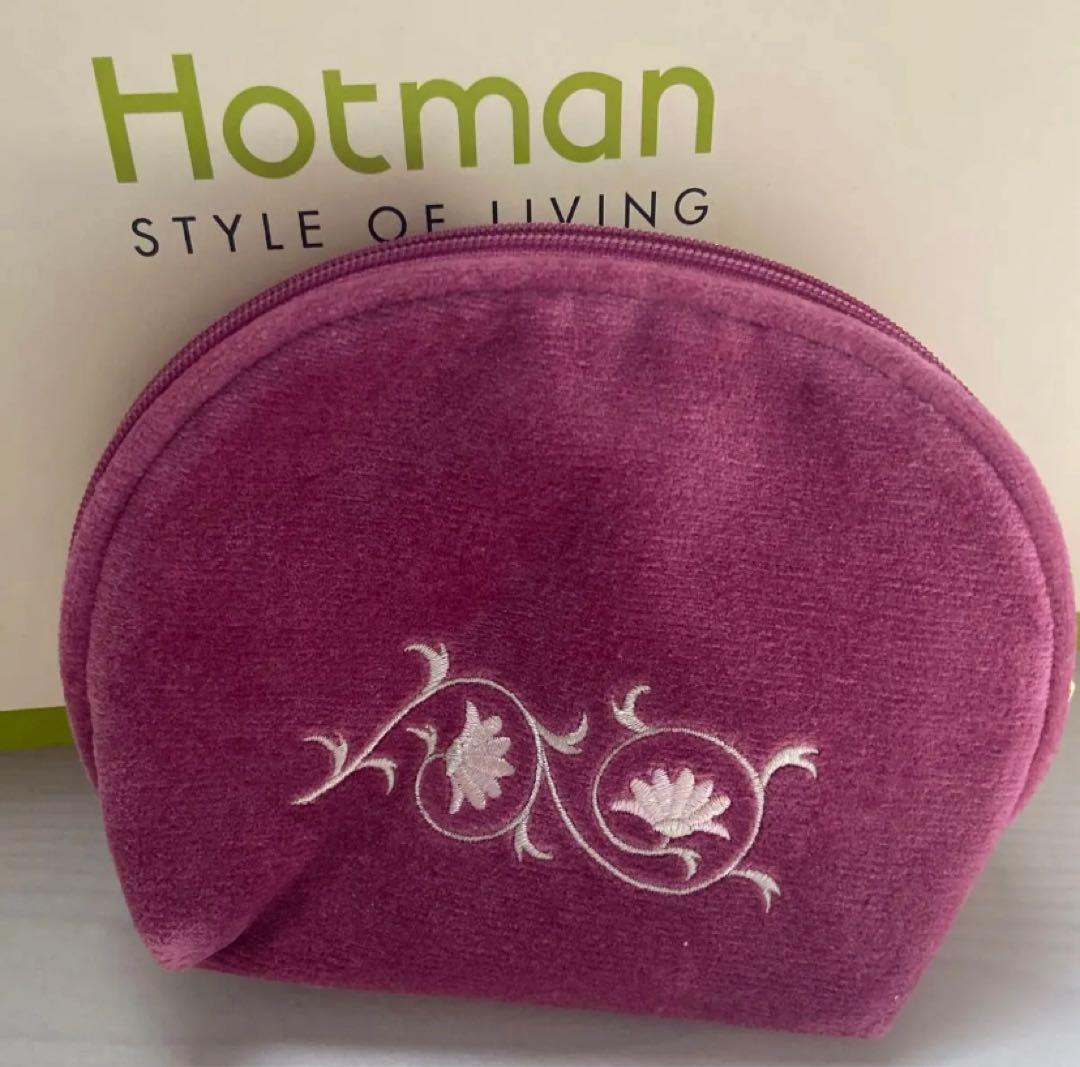 HOTMAN ホットマン　エプロン&ポーチ　シェニール織　薔薇　タオル地エプロン