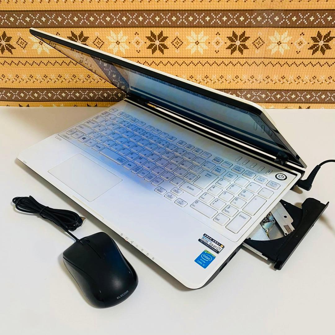 Y159 NECノートパソコン i5メモリ8G高速Windows11オフィス付き