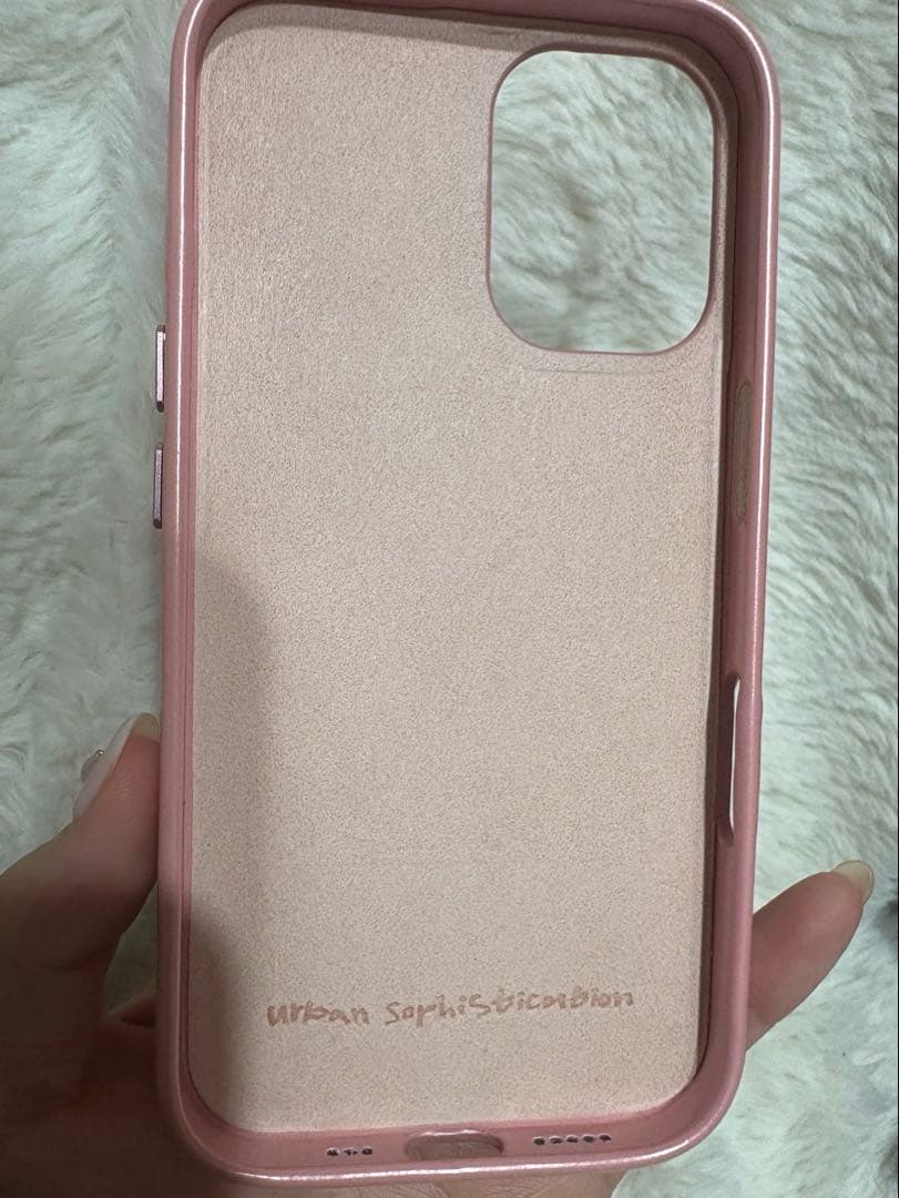 UrbanSophistication iPhone16ケース　ピンク