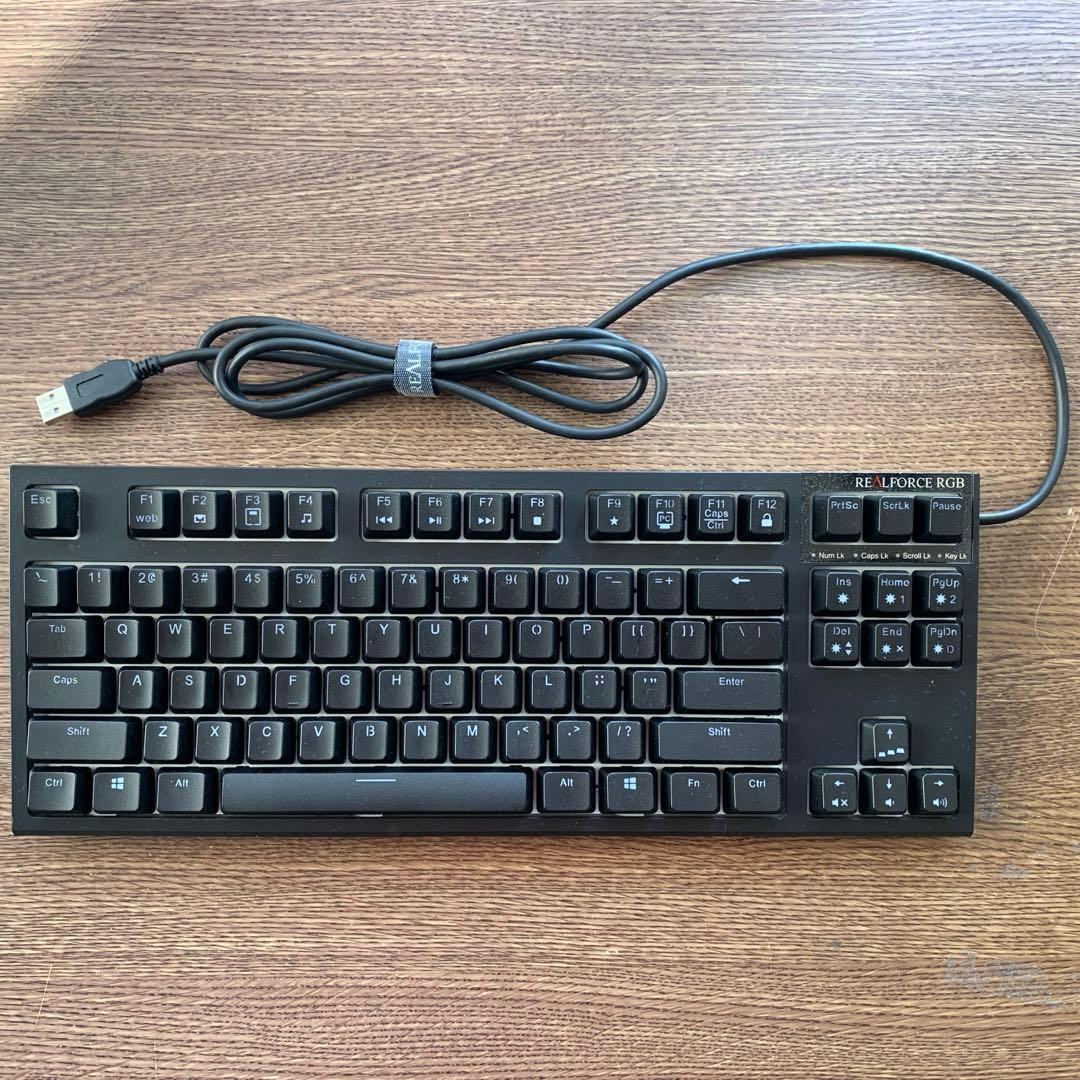 東プレ REALFORCE RGB TKL 英語キーボード