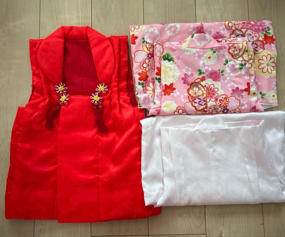 七五三　3歳　女の子 着物セット