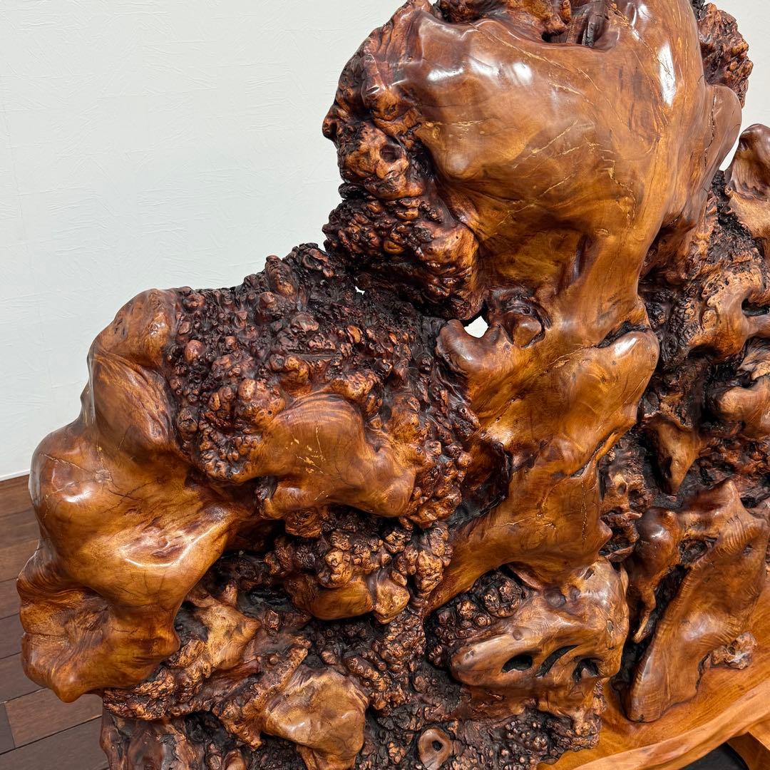 H21K45 巨大 天然木 瘤 衝立 コブ 木製オブジェ