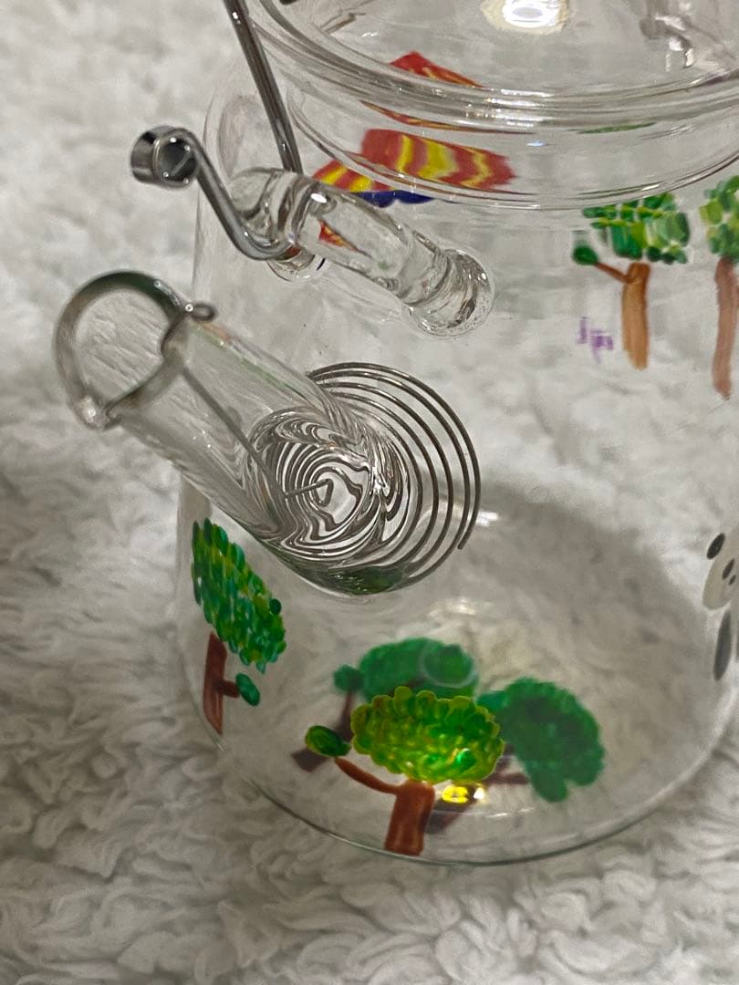 チイラボ　cyilabo 絵付けグラス　お茶　紅茶　ガラスポット