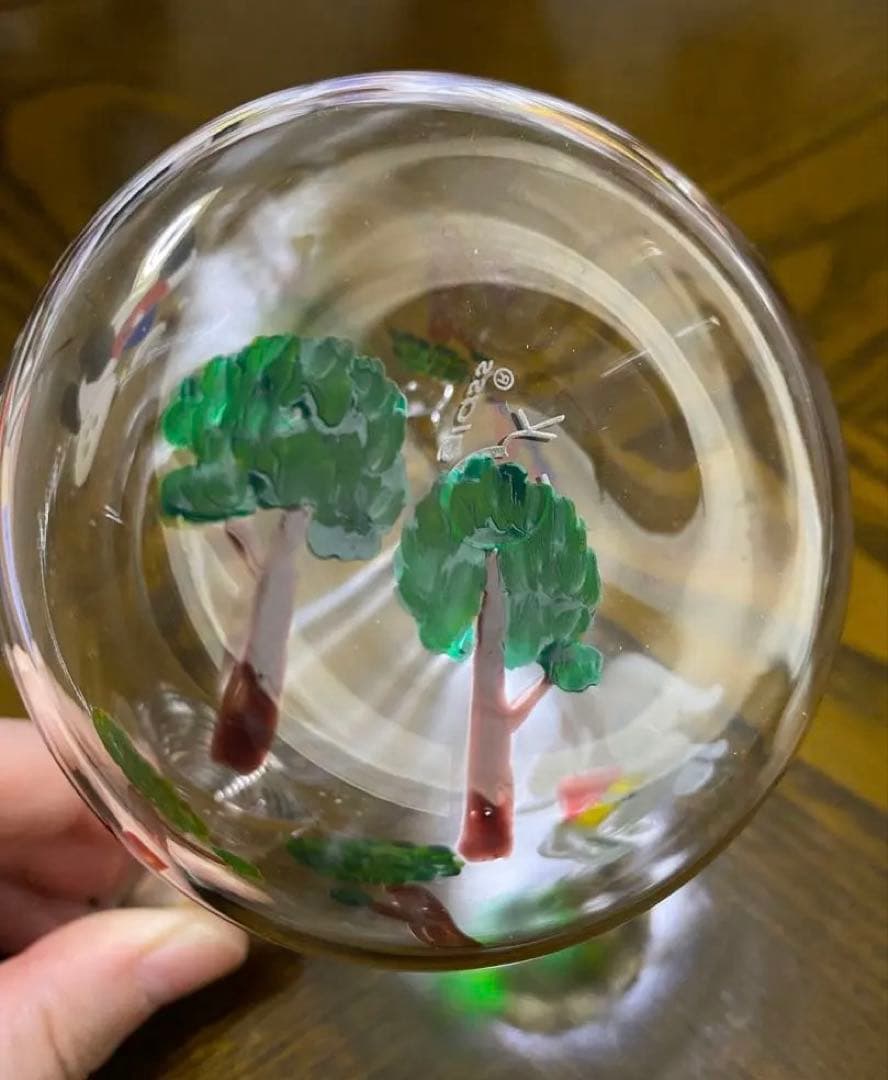 チイラボ　cyilabo 絵付けグラス　お茶　紅茶　ガラスポット