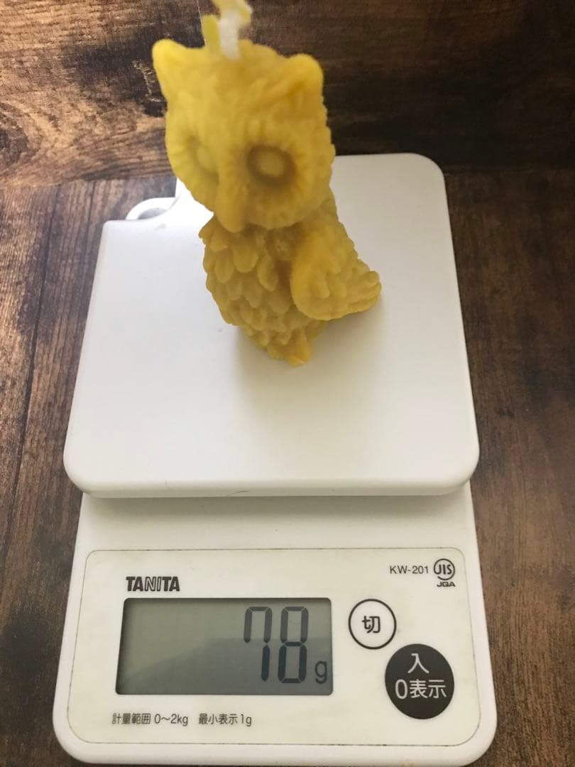 ミツロウ　みつろう　蜜蝋　キャンドル　6個　クマ　フクロウ　ブタ　サル　ドラゴン