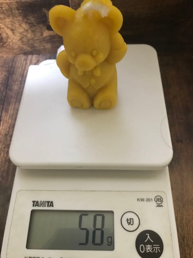 ミツロウ　みつろう　蜜蝋　キャンドル　6個　クマ　フクロウ　ブタ　サル　ドラゴン