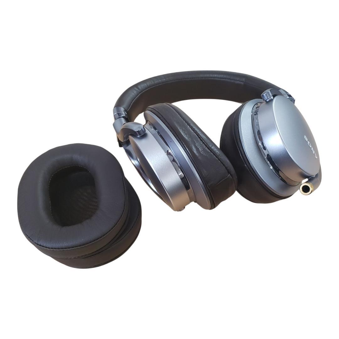 SONY MDR-1A 有線ヘッドホン シルバー 代替新品イヤーマフ付