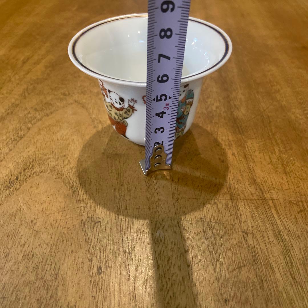 香蘭社希少品唐子絵付け珍味蓋付き小鉢三個