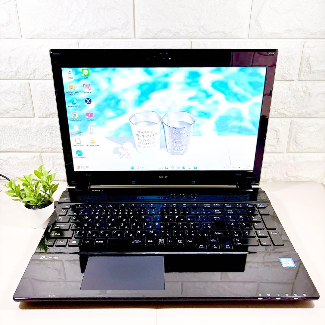 SSDで快適に使える✨メモリ8GB カメラ付き 第７世代 ノートパソコン NEC