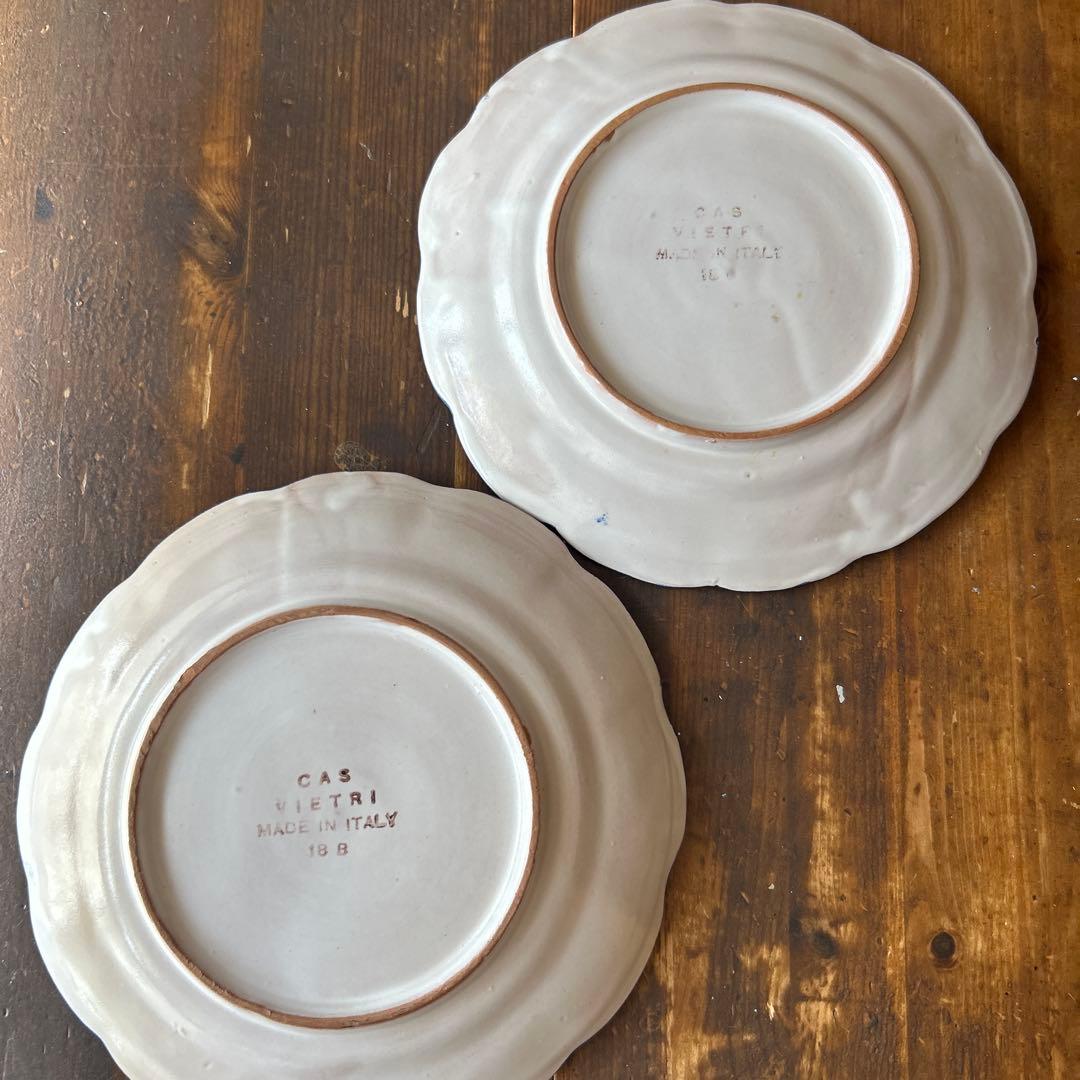 イタリア　ハンドメイド　CAS VIETRI 20㎝　2枚