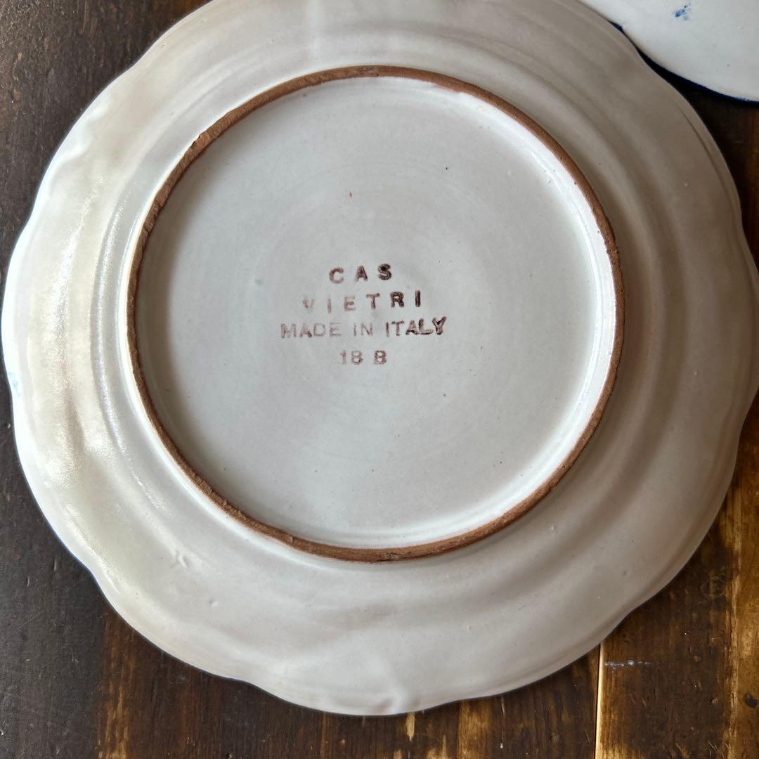 イタリア　ハンドメイド　CAS VIETRI 20㎝　2枚