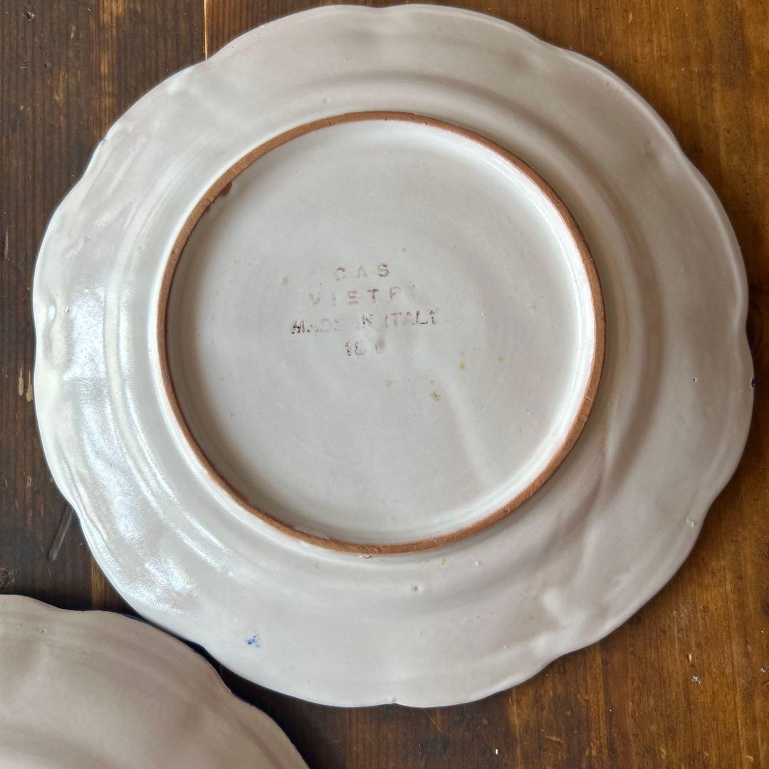 イタリア　ハンドメイド　CAS VIETRI 20㎝　2枚