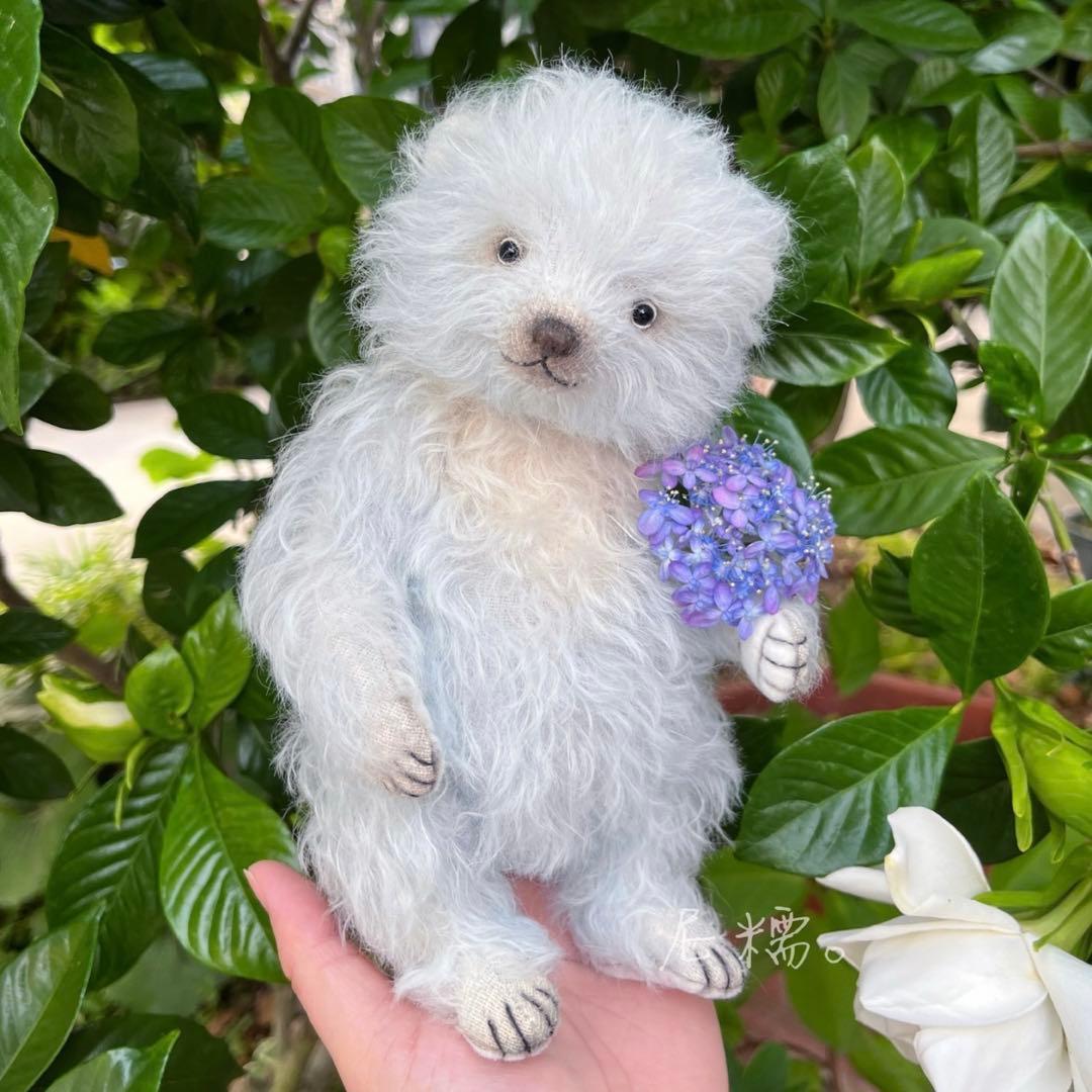 アザラシみたいなくまさん ぬいぐるみ テディベア アーティストベア 海外作家様