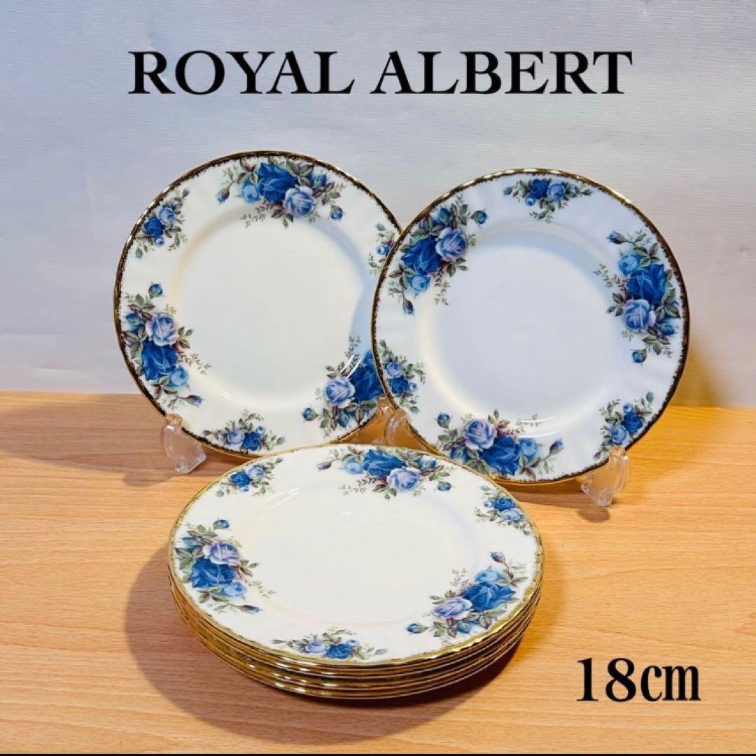 ロイヤル・アルバート ムーンライトローズ ケーキ皿 デザートプレート 5枚