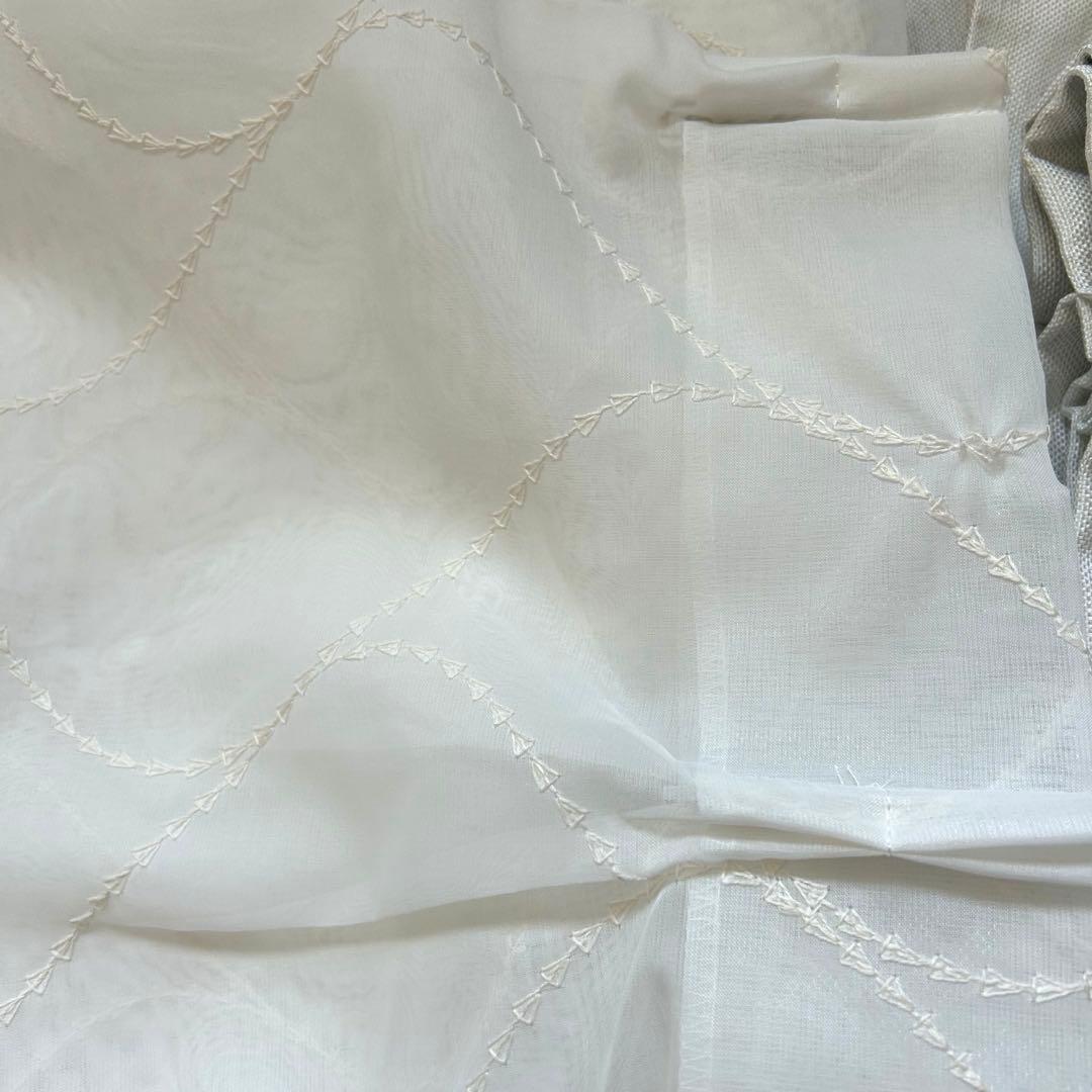 マチャ❶ニトリ遮光１遮熱 遮音カーテン &レース100×135 各２枚