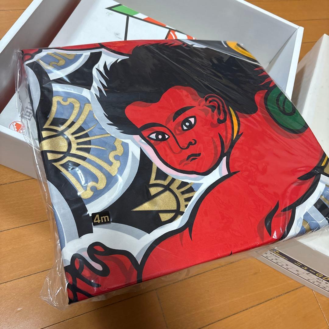 4m 40号　6点セット　俊峰　鯉幟　庭園用　庭用　金太郎　ゴールド　屋外用　外