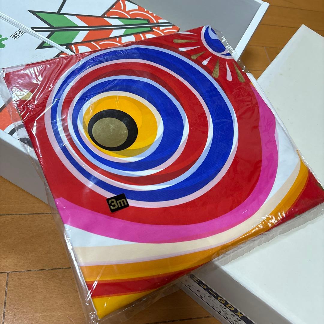 4m 40号　6点セット　俊峰　鯉幟　庭園用　庭用　金太郎　ゴールド　屋外用　外