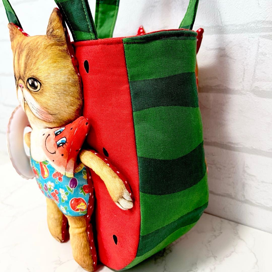 ゆ*ら様 コヤンイサムチョン♡BIGぷっくりクムくん♡スイカ♡ラウンドトートバッ