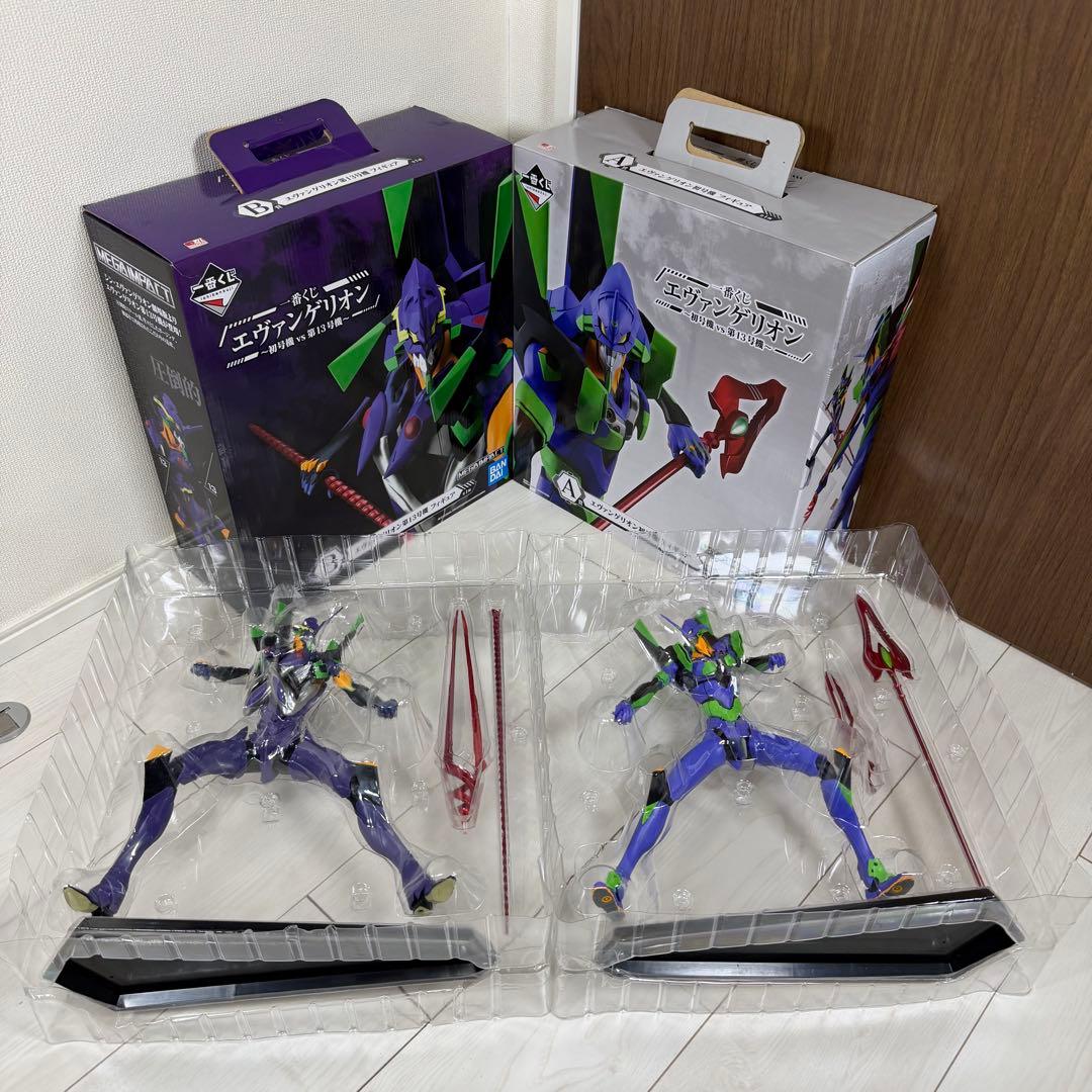 [美品] エヴァンゲリオン一番くじ　初号機VS第13号機　セット