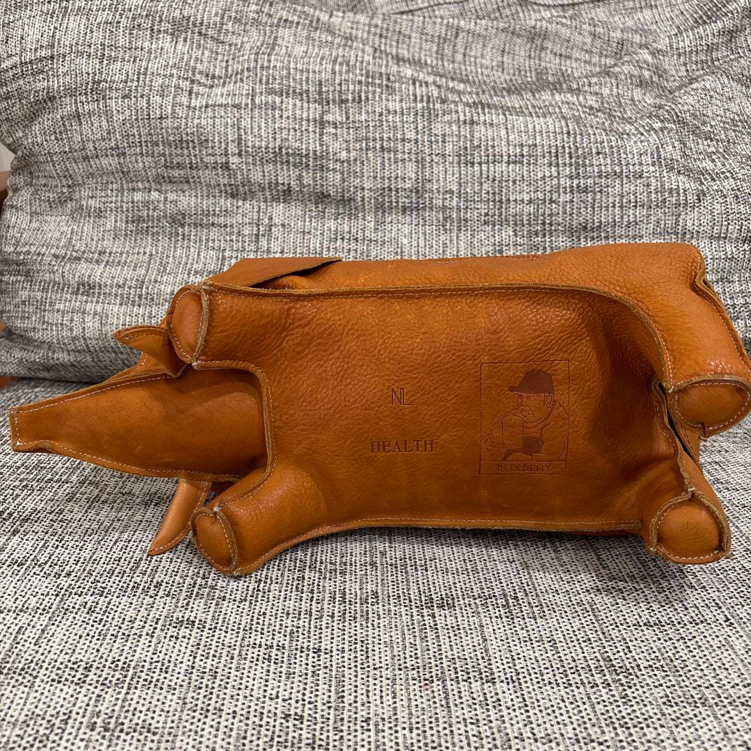 BEERBELLY 象のティッシュボックス　皮製品