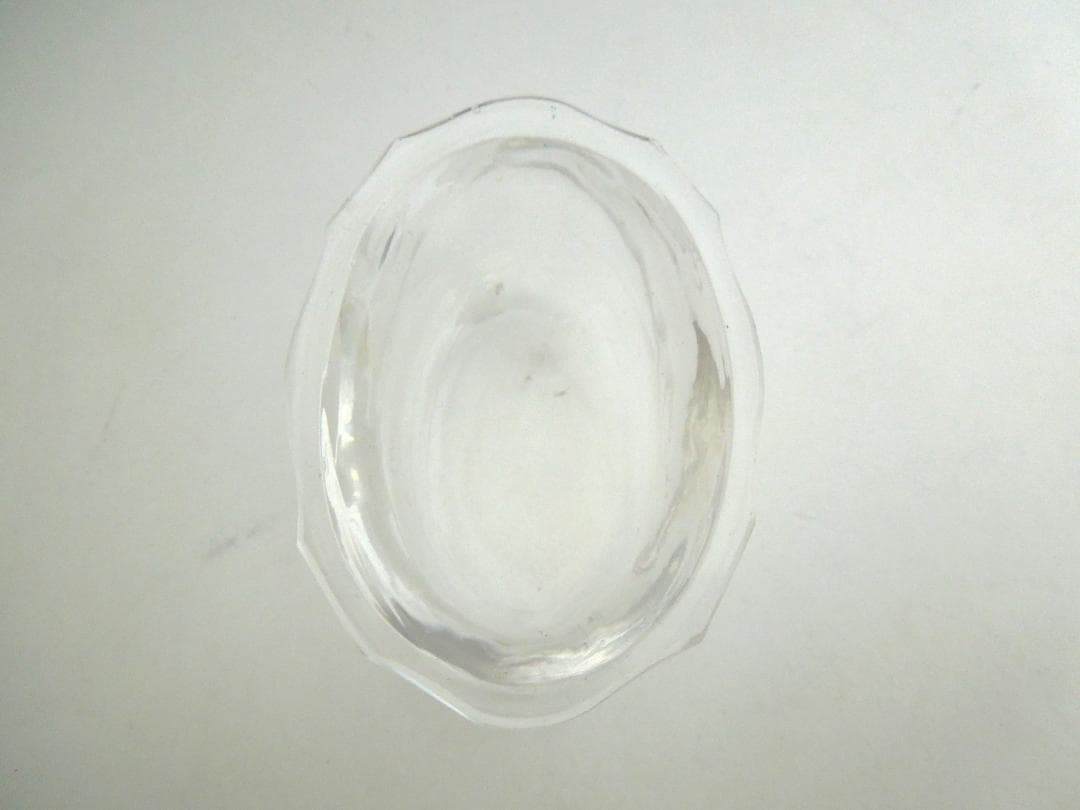 ピュイフォルカ　シルバーガラスボウル　調味料入れ　Puiforcat　純銀