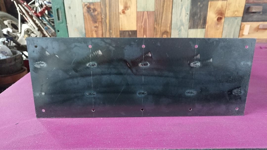 マットホワイトでアイアンな極太鉄脚♪ 50×400×350mm K型 2脚ver