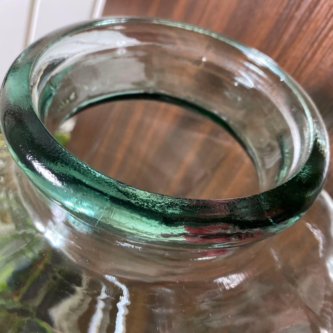 ガラス瓶　花瓶　デミジョン　特大　　　　　　　イタリア製　気泡　バブル　容器