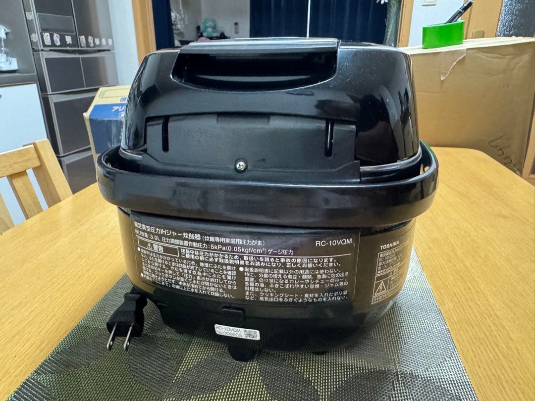 TOSHIBA RC-10VQM 真空圧力IH炊飯器 動作品