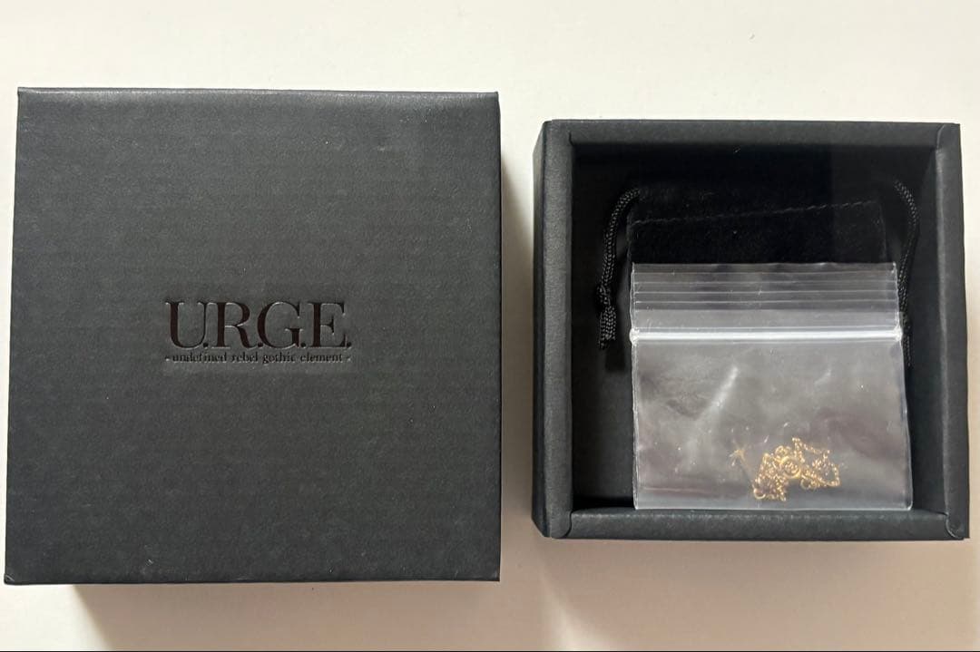 URGE　UGクロスブレスレット　Sサイズ　ピンクゴールド